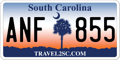 SC license plate ANF855