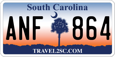 SC license plate ANF864