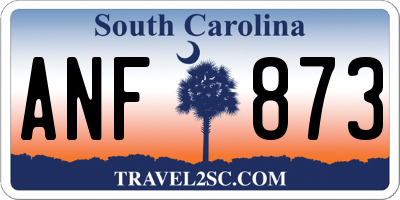 SC license plate ANF873