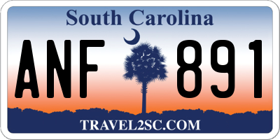 SC license plate ANF891