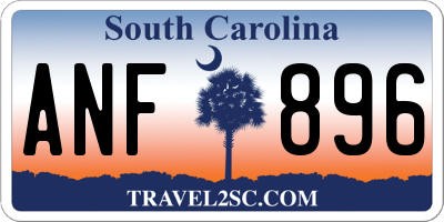 SC license plate ANF896
