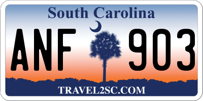 SC license plate ANF903