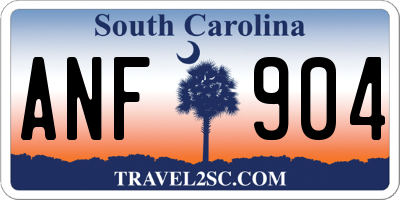 SC license plate ANF904
