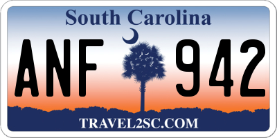 SC license plate ANF942