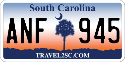 SC license plate ANF945