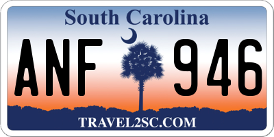 SC license plate ANF946