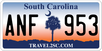 SC license plate ANF953