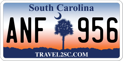 SC license plate ANF956