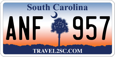 SC license plate ANF957