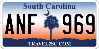 SC license plate ANF969