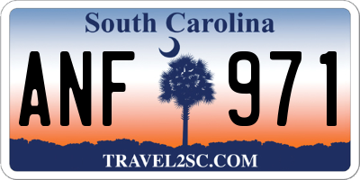 SC license plate ANF971