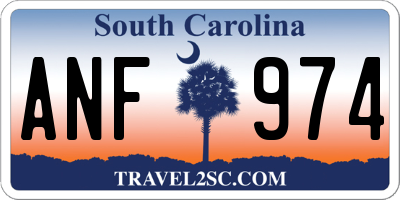 SC license plate ANF974