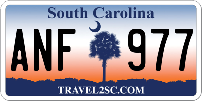 SC license plate ANF977