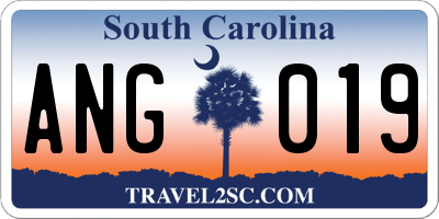 SC license plate ANG019