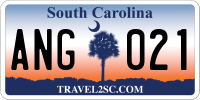 SC license plate ANG021