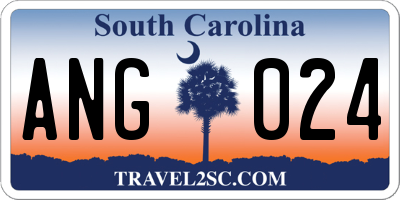 SC license plate ANG024