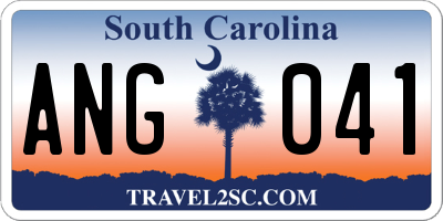 SC license plate ANG041