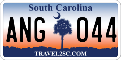 SC license plate ANG044