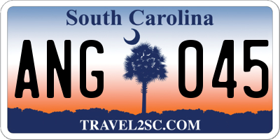 SC license plate ANG045