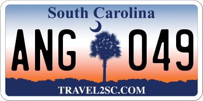 SC license plate ANG049