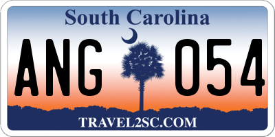 SC license plate ANG054