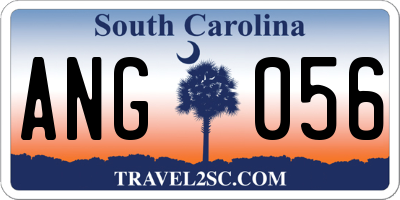 SC license plate ANG056