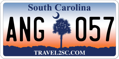 SC license plate ANG057
