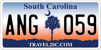 SC license plate ANG059