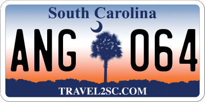 SC license plate ANG064