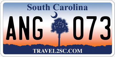 SC license plate ANG073