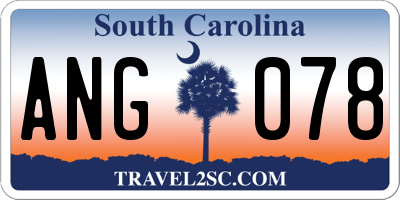 SC license plate ANG078