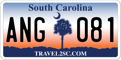 SC license plate ANG081