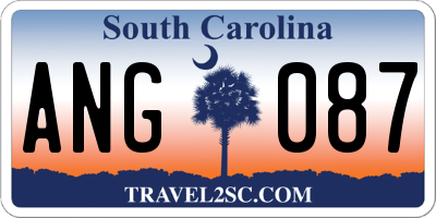 SC license plate ANG087