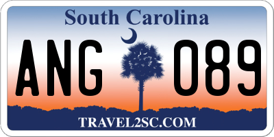 SC license plate ANG089