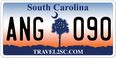 SC license plate ANG090