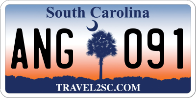 SC license plate ANG091