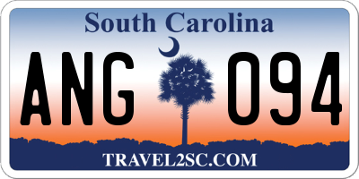SC license plate ANG094
