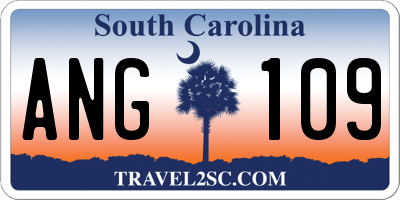 SC license plate ANG109