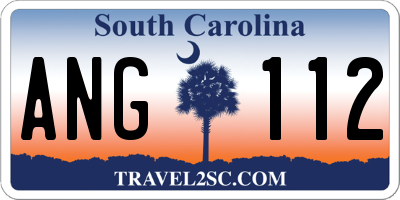 SC license plate ANG112