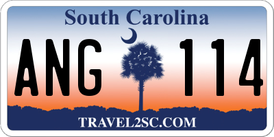 SC license plate ANG114