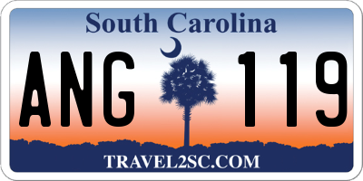 SC license plate ANG119