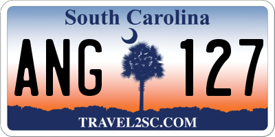 SC license plate ANG127