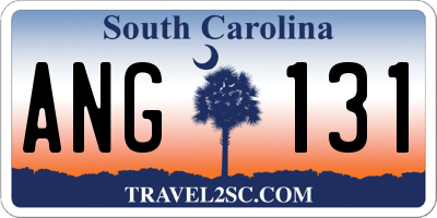 SC license plate ANG131