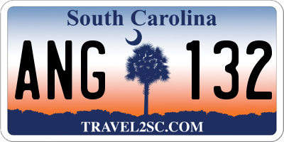 SC license plate ANG132