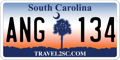 SC license plate ANG134