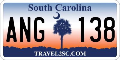 SC license plate ANG138