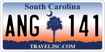 SC license plate ANG141