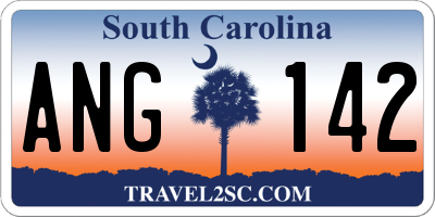 SC license plate ANG142