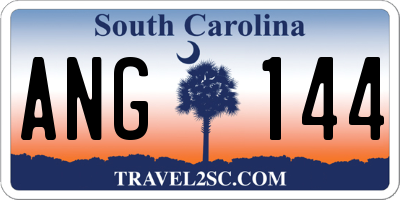 SC license plate ANG144