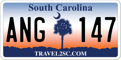 SC license plate ANG147